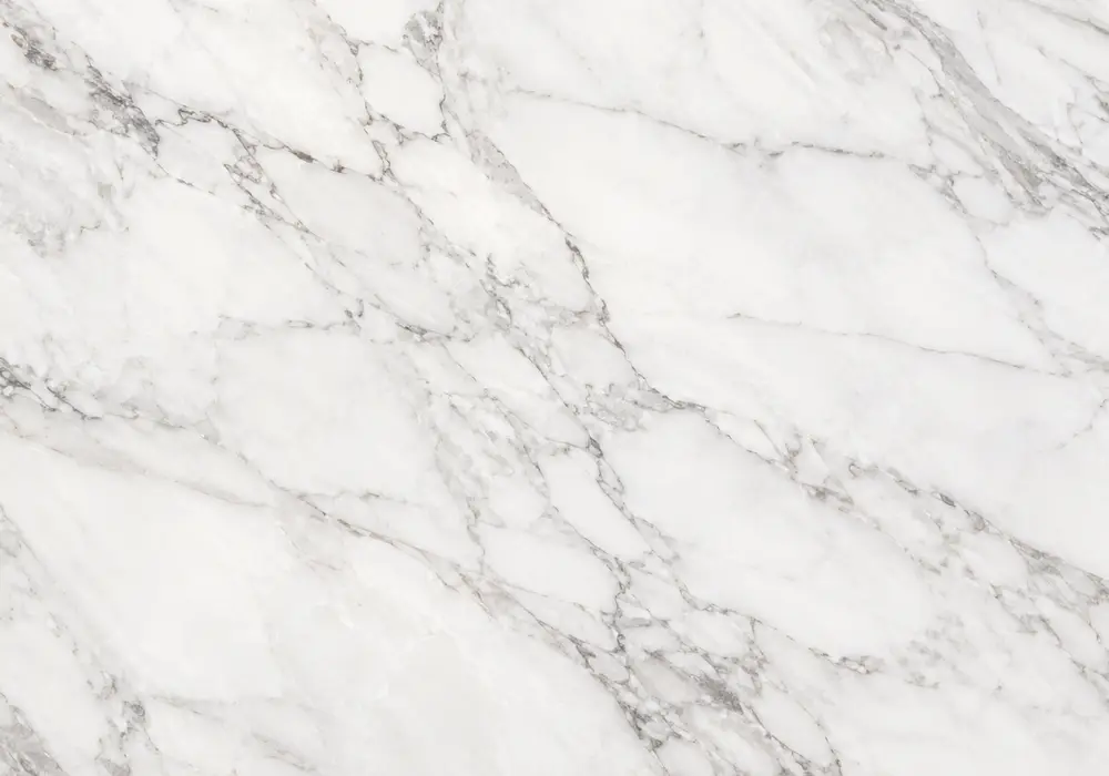 wood vein slabs with beige, brown and grey grain on aligned floors, wall panels and stairs in polished and honed finishes.