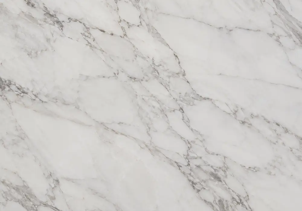 Golden Giallo Siena marble slab with ochre depth, ivory cracks, amber bands, dark-brown clouds and subtle blue-grey accents.