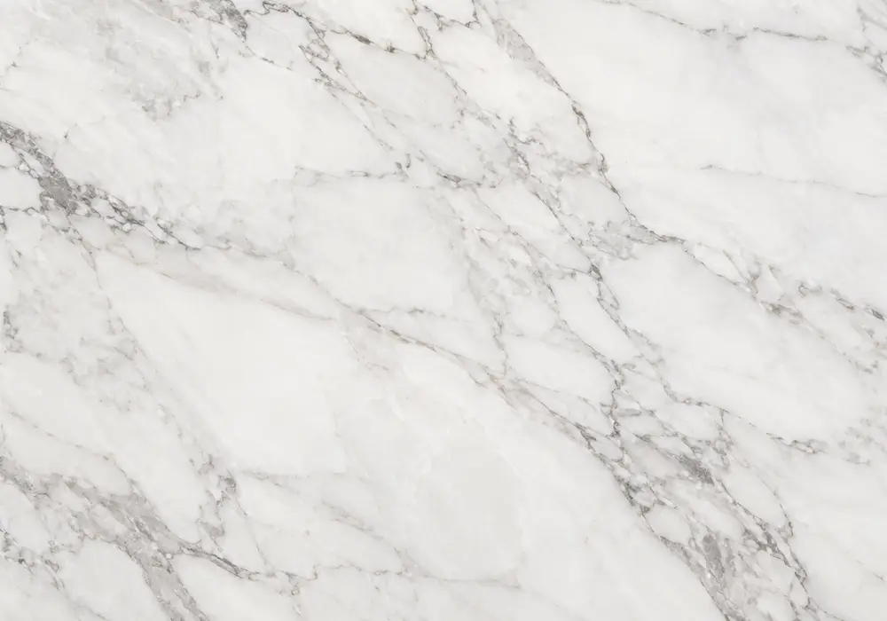 Ziarat Grey Marble reception feature wall with cool grey stone and soft white and silver-grey veining.