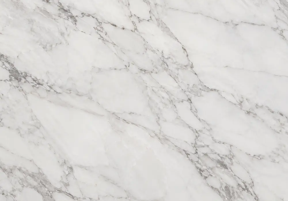 white light-grey background in a residential foyer, showing authentic veining, true stone texture and architectural detail.