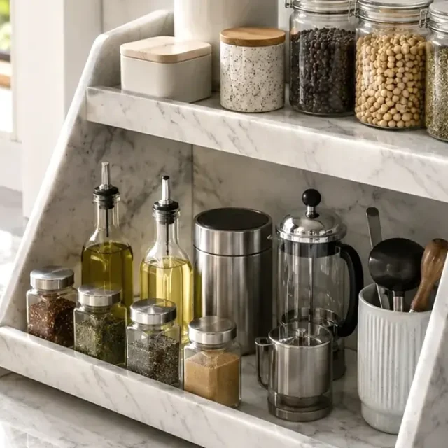 Marble Kitchen Organizer Stand Small image 1