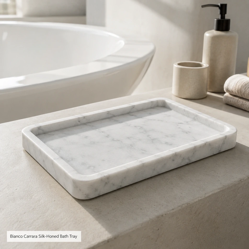 Marble Bath Tray Small image 1