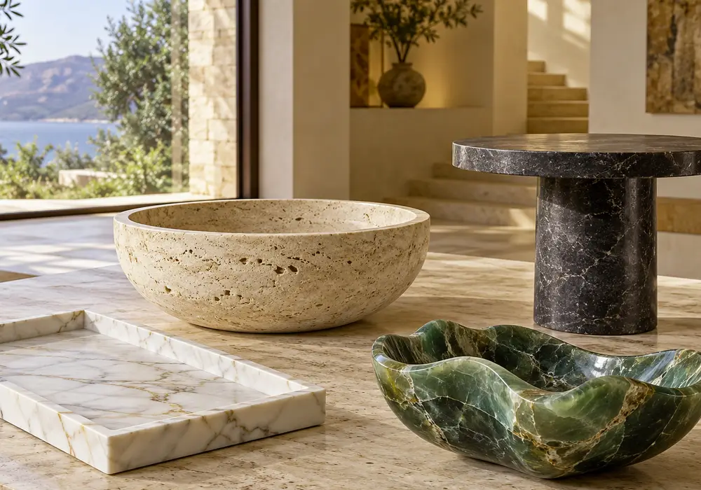 Marble Towel Stand Small image 3