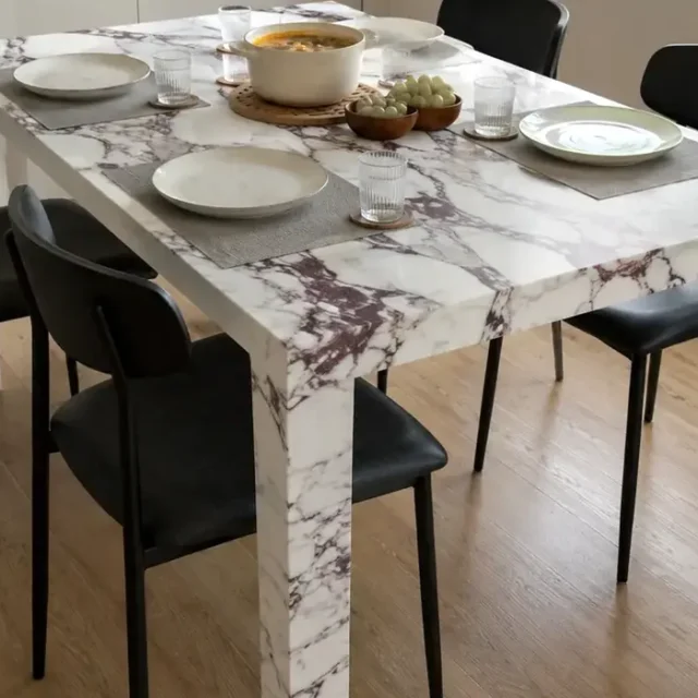 Marble Kitchen Table Small image 1