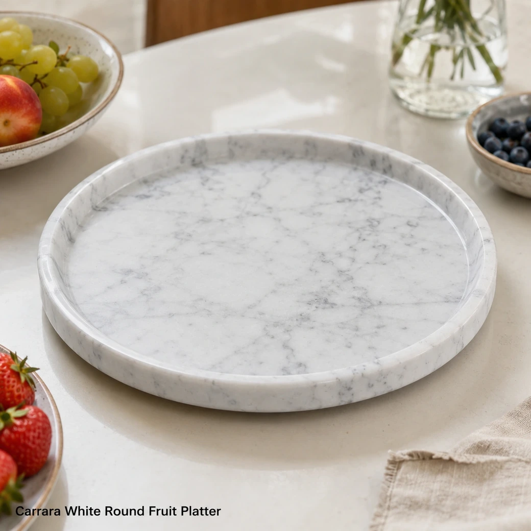Marble Fruit Tray Small image 1