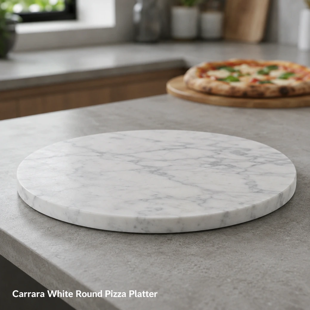 Marble Pizza Serving Tray Small image 1