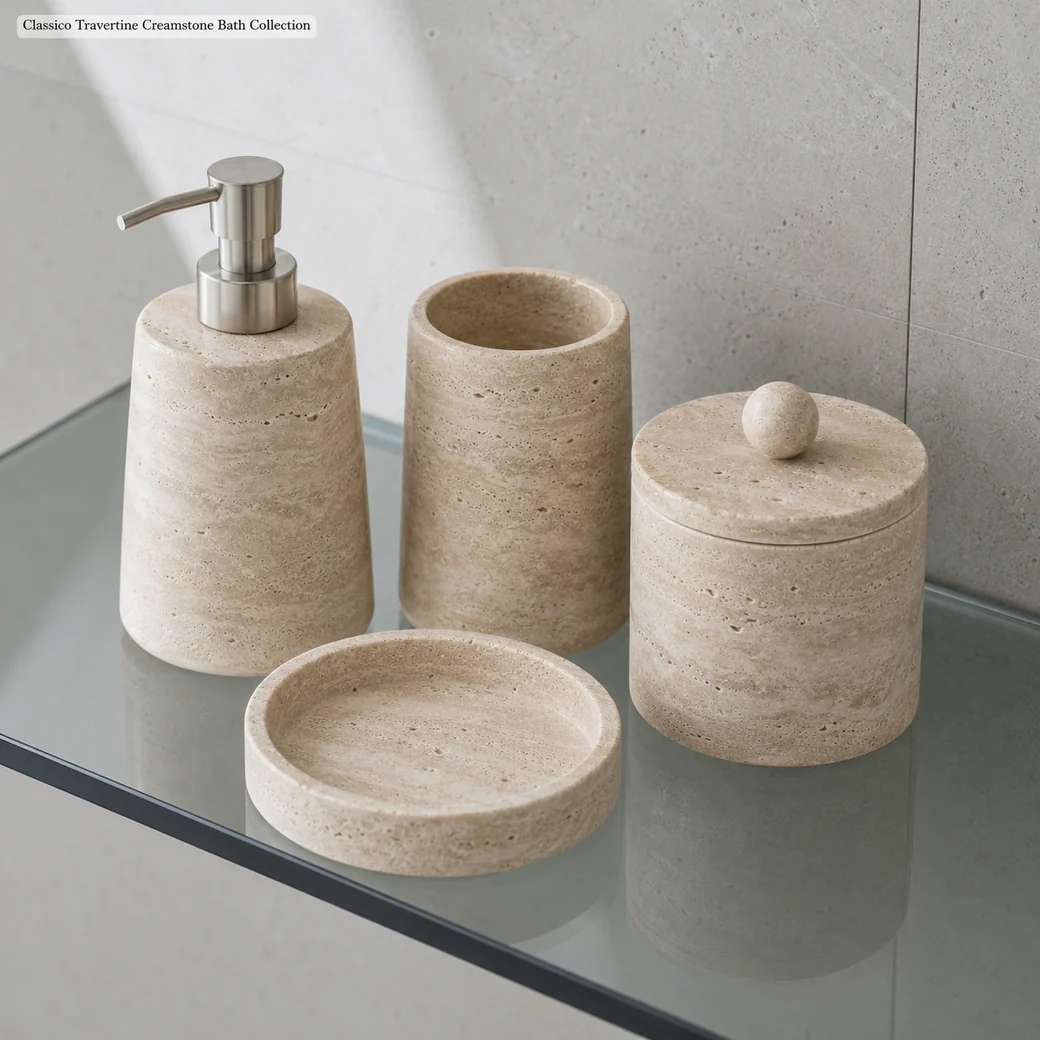 Marble Bathroom Accessories Set Small image 3