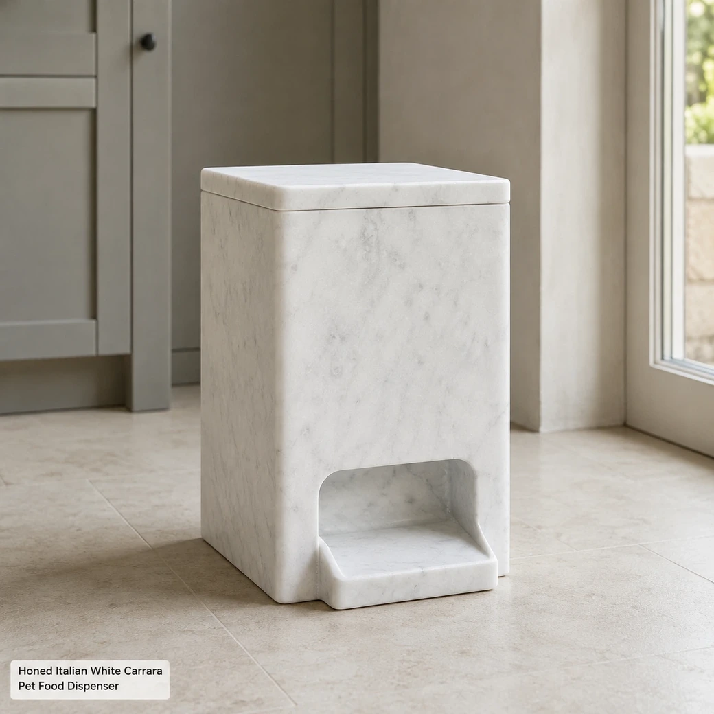 Marble Pet Food Dispenser Small image 2