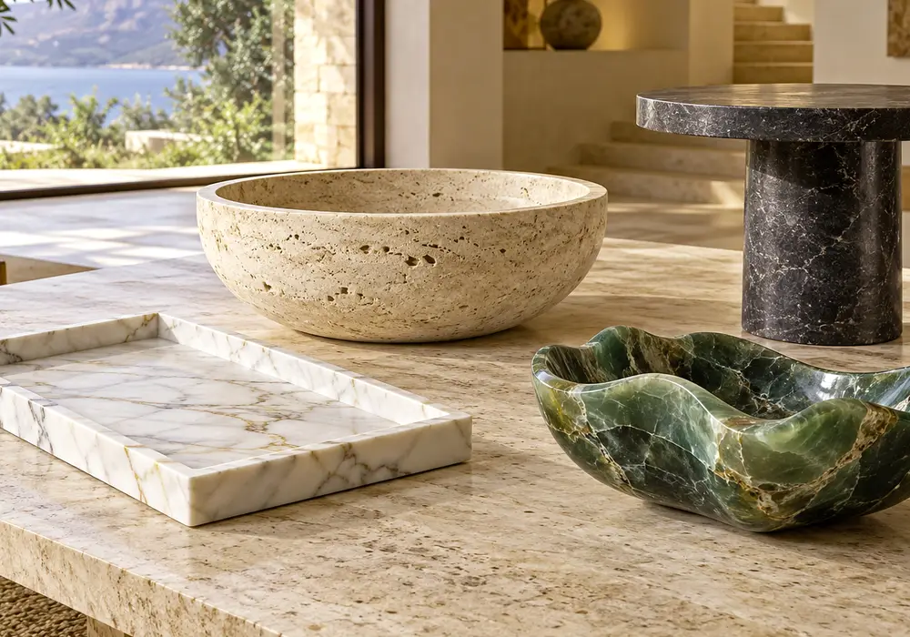 Travertine Tv Unit Small image 2