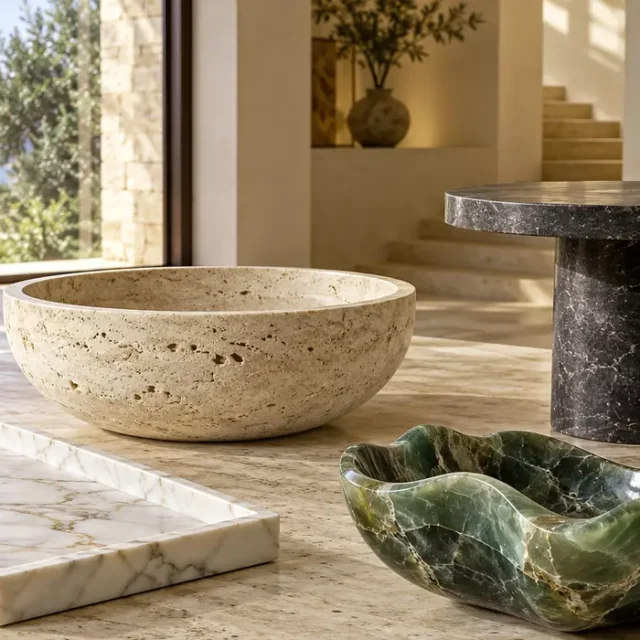 Travertine Coffee Table Small image 1