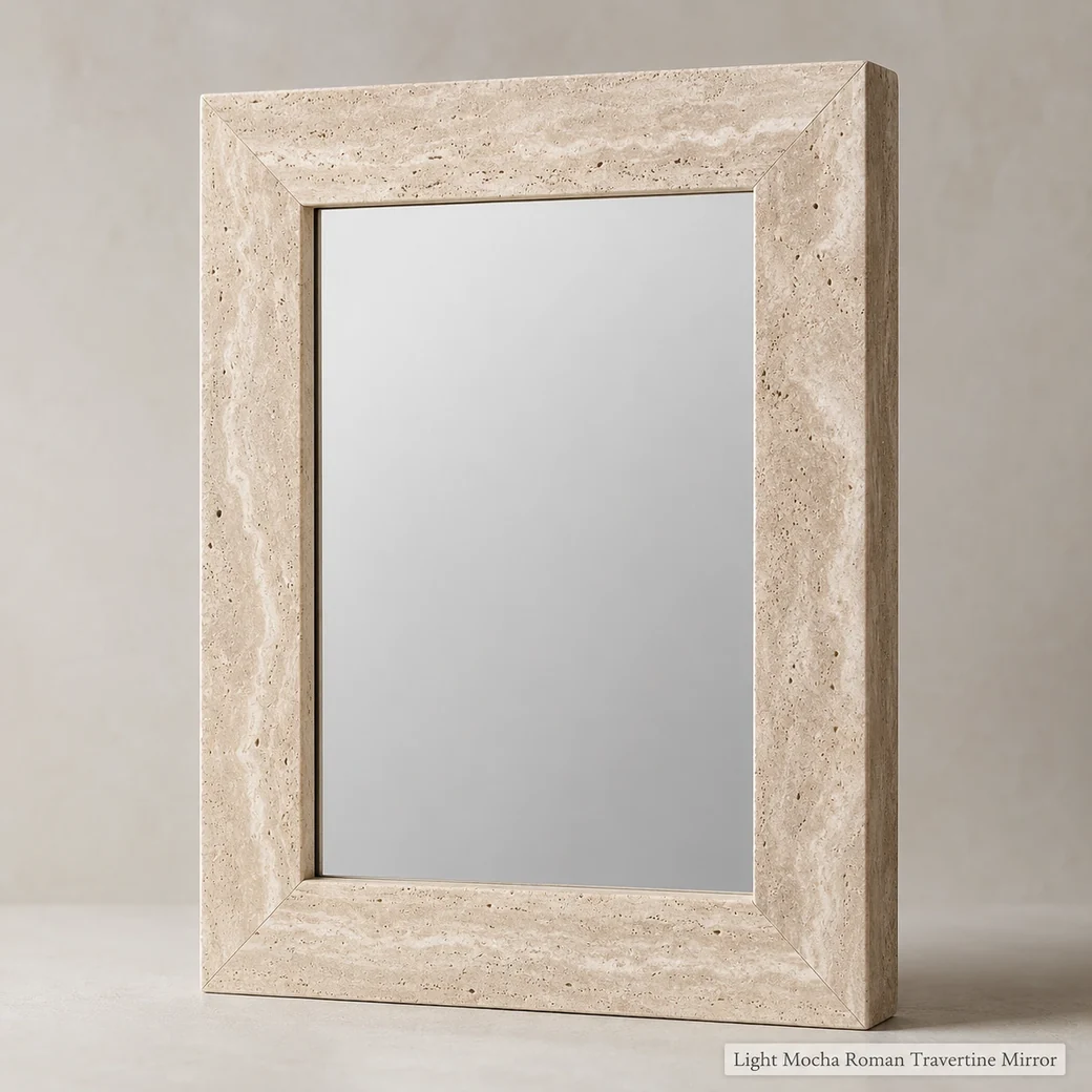 Travertine Mirror Small image 1