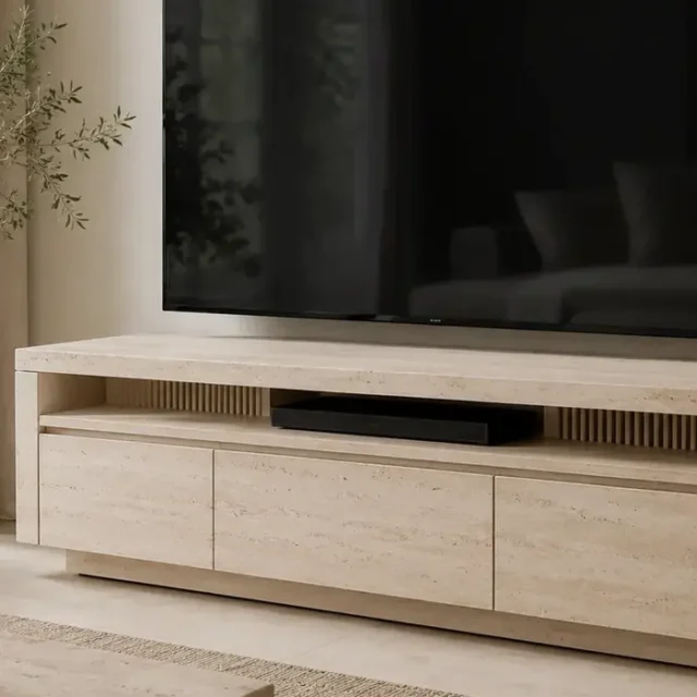 Travertine Tv Unit Small image 1