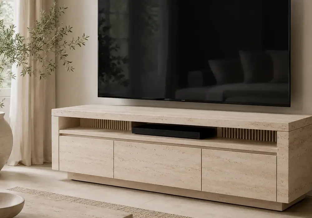 Travertine Tv Unit Small image 1