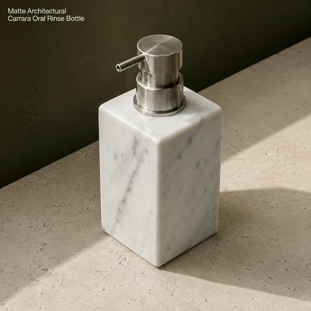 Marble Mouthwash Dispenser Small image 3