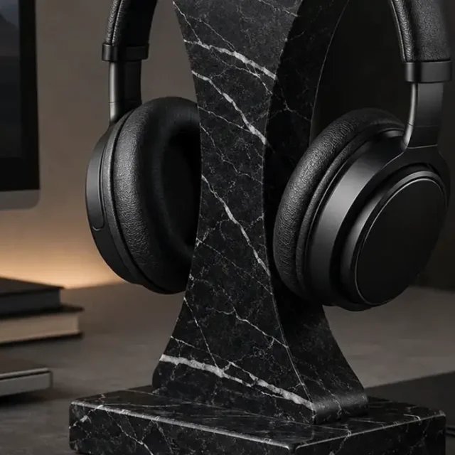 Marble Headphone Stand Small image 1