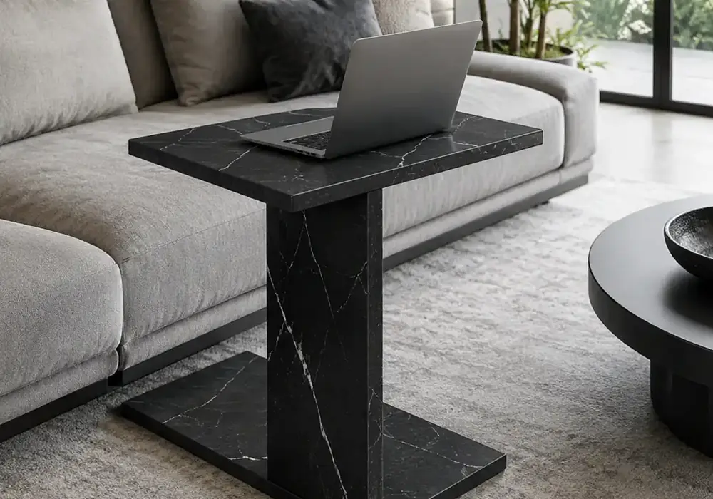 Marble Laptop Table Small image 1