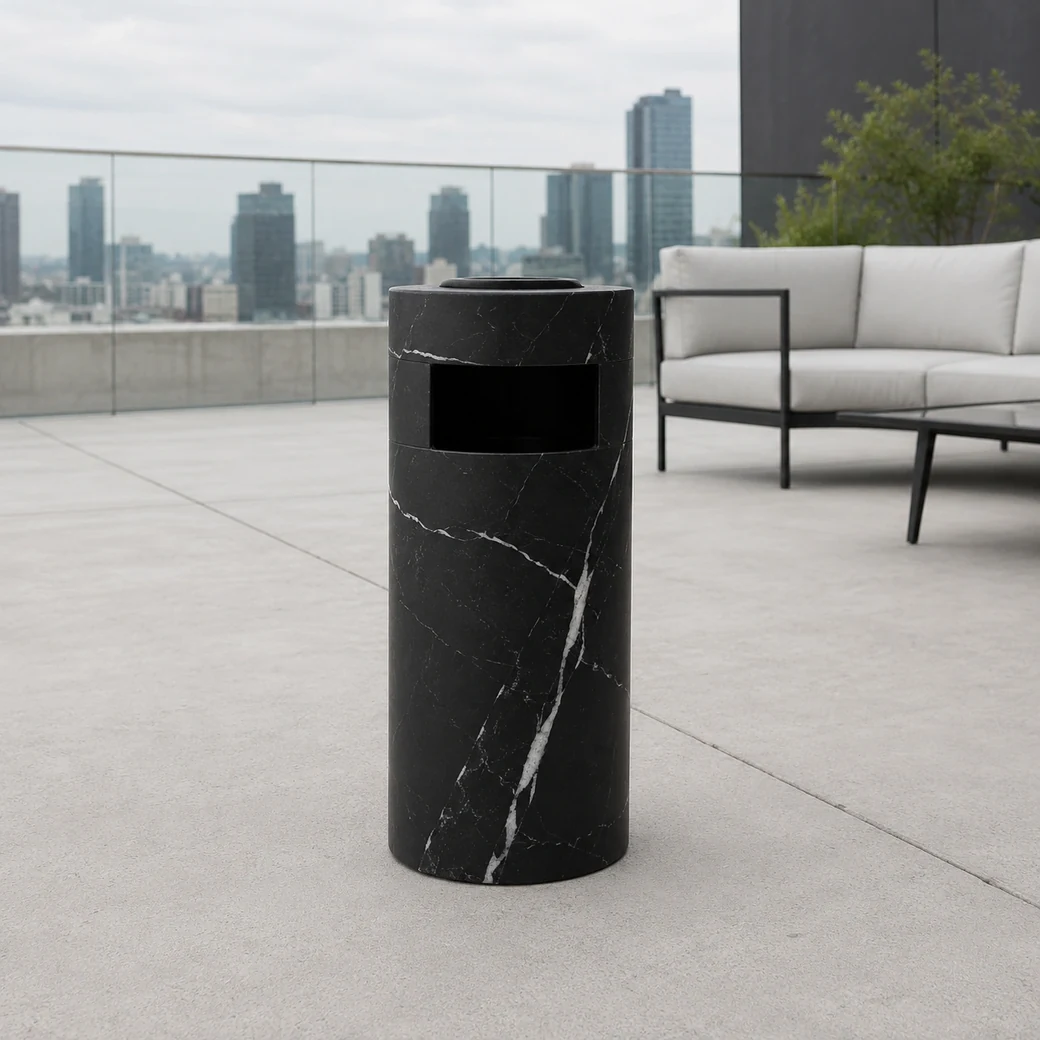 Marble Ashtray Bin Small image 3
