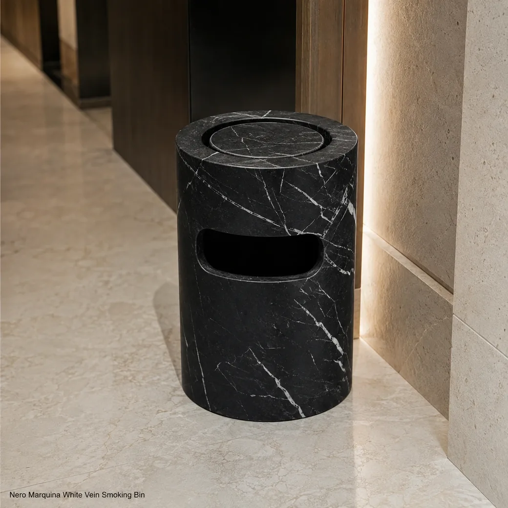Marble Ashtray Bin Small image 2