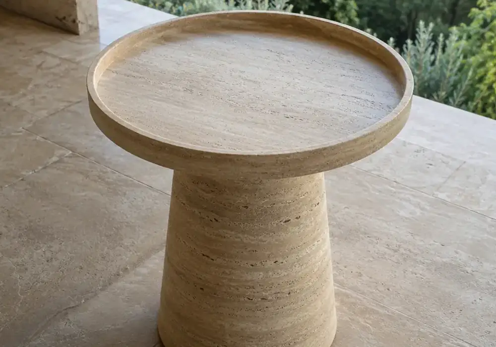 Marble Outdoor Table Small image 1