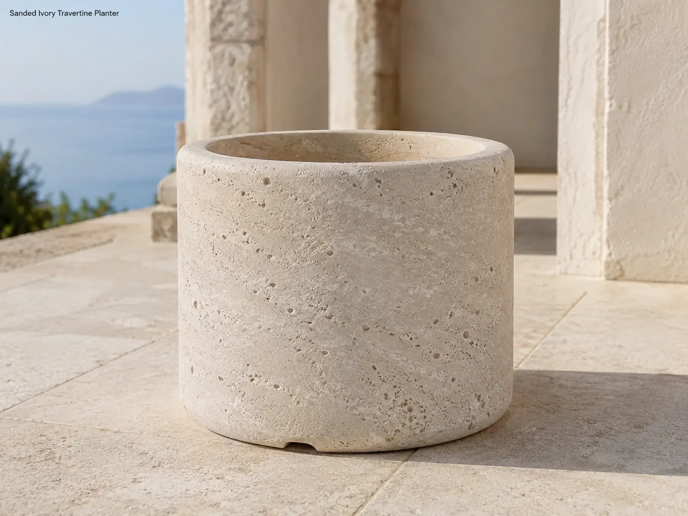 Travertine Pot Small image 2