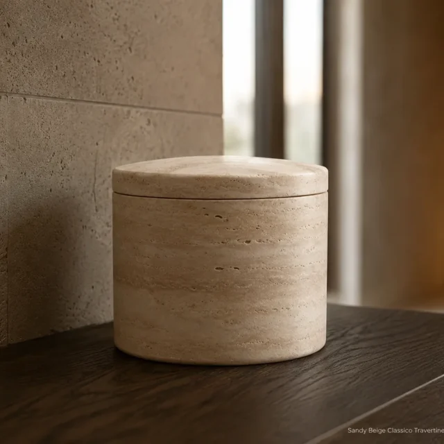 Marble Bathroom Storage Jar Small image 2