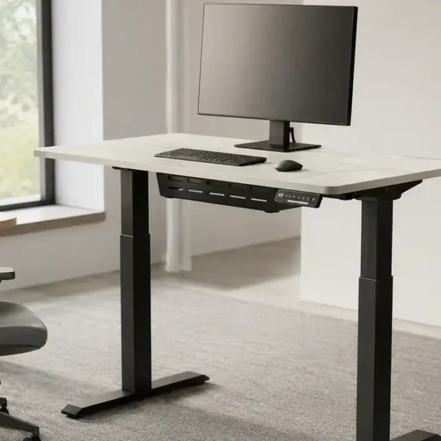 Marble Height Adjustable Desk Small image 1