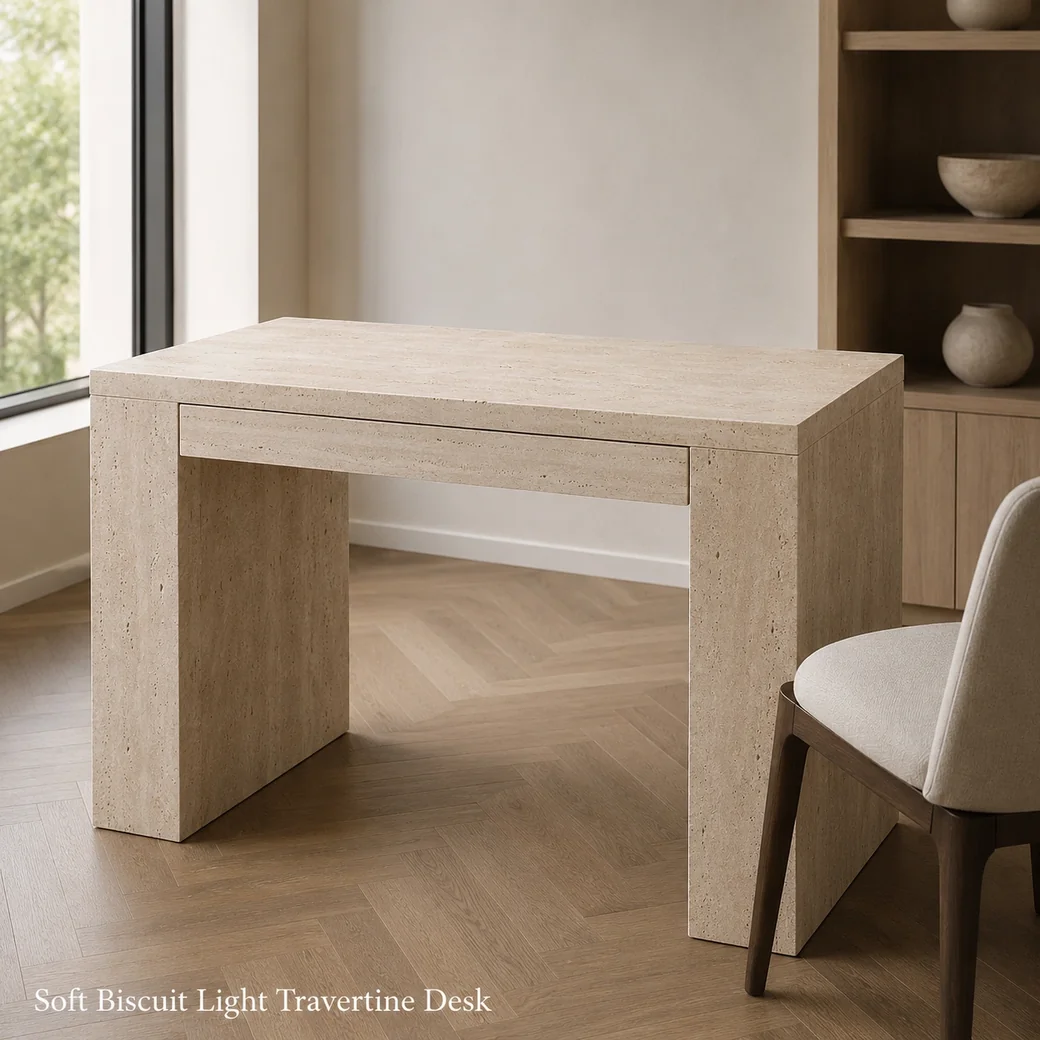 Travertine Desk Small image 1