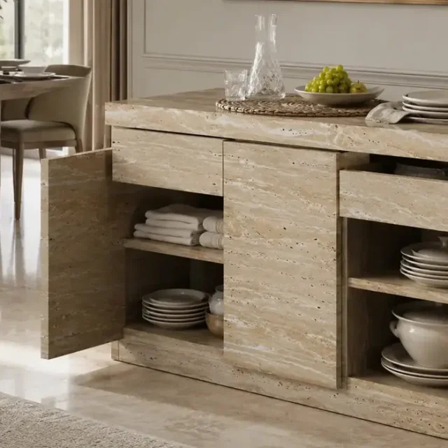 Marble Buffet Table Small image 1