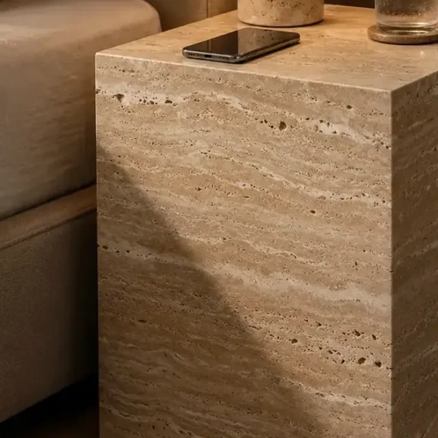 Travertine Table Small image 1