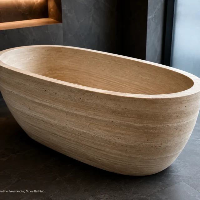 Travertine Bathtub Small image 2