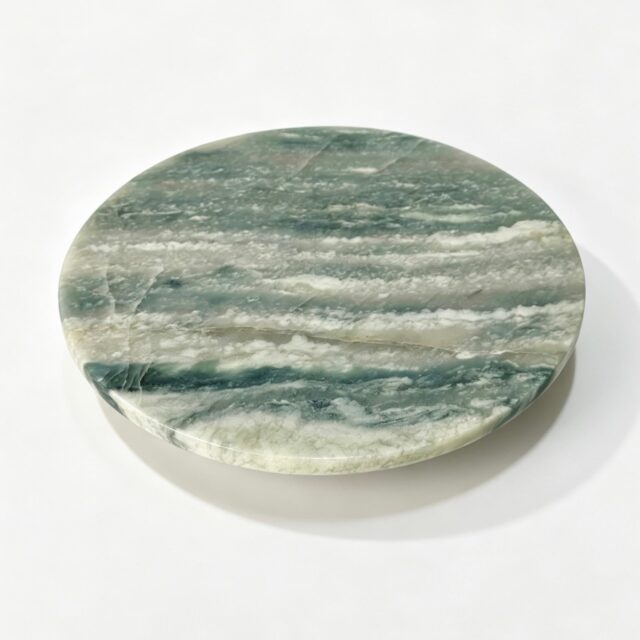 Green Round Stone Display Platter image 1
