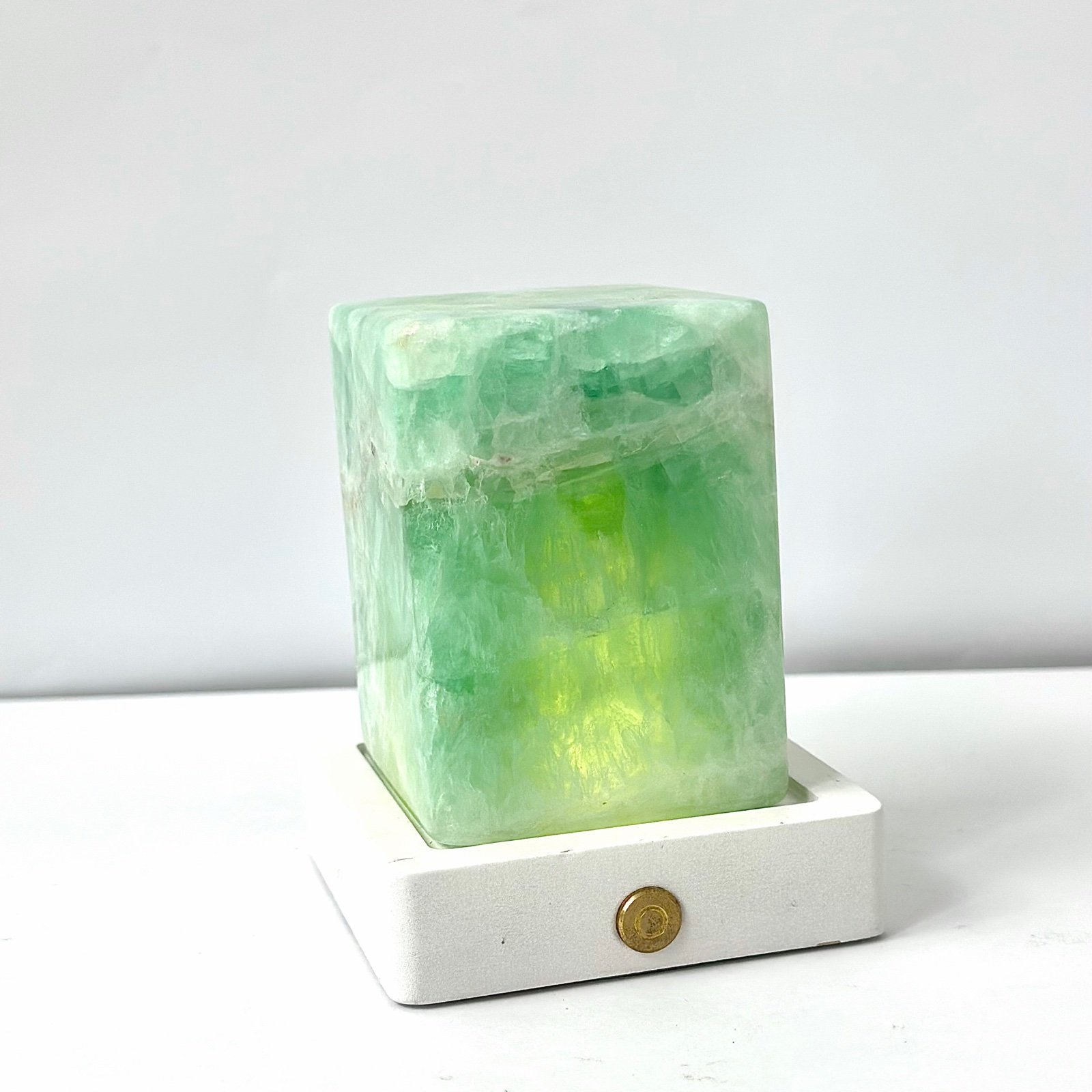 Green Yellow Block On Base image 1