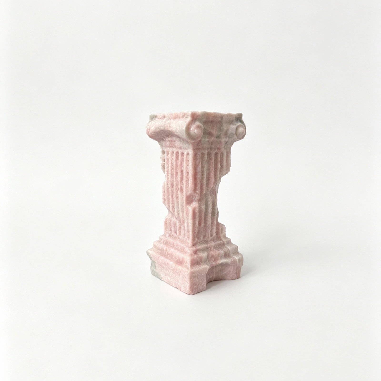 Pink Fluted Column Stone Object image 1