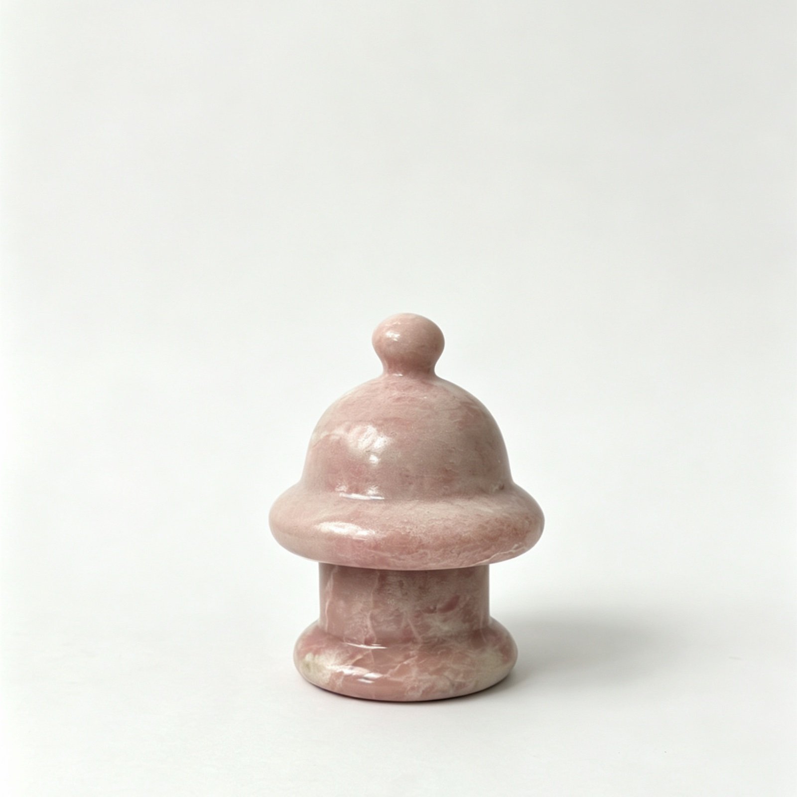 Pink Domed Stone Finial Object image 1