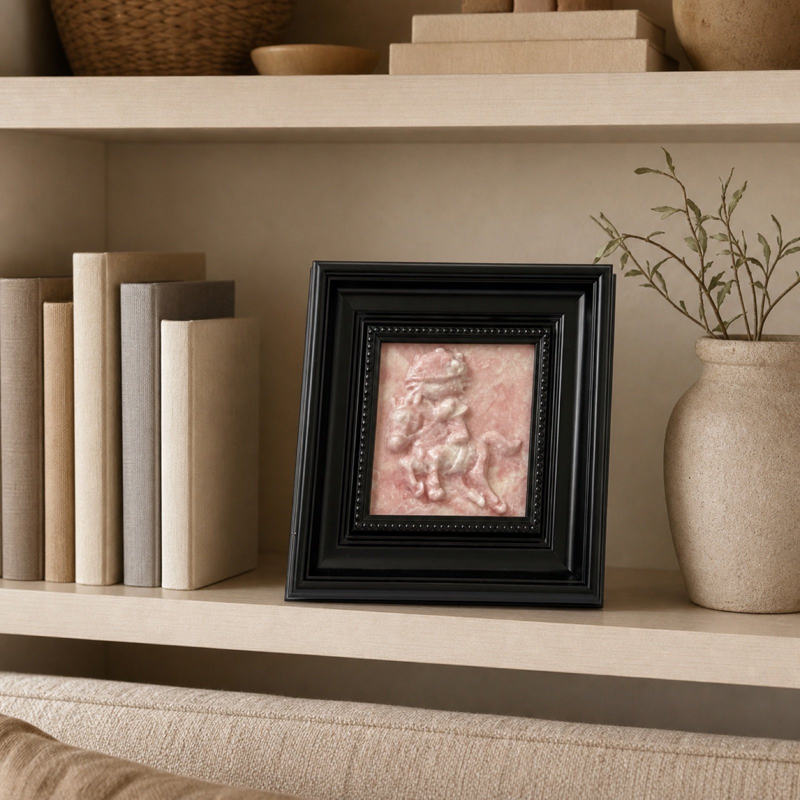 Pink Framed Stone Art image 3