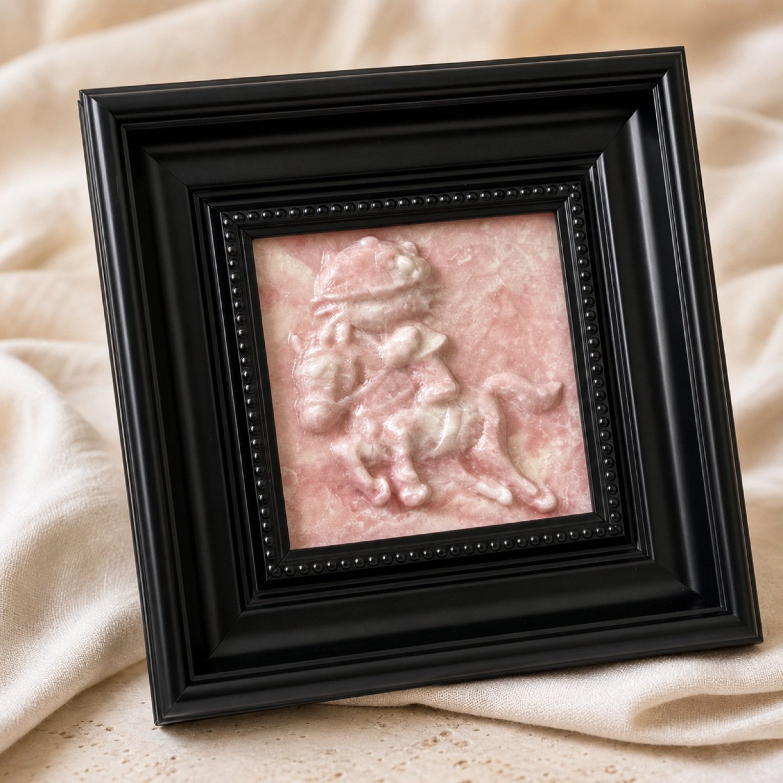 Pink Framed Stone Art image 5