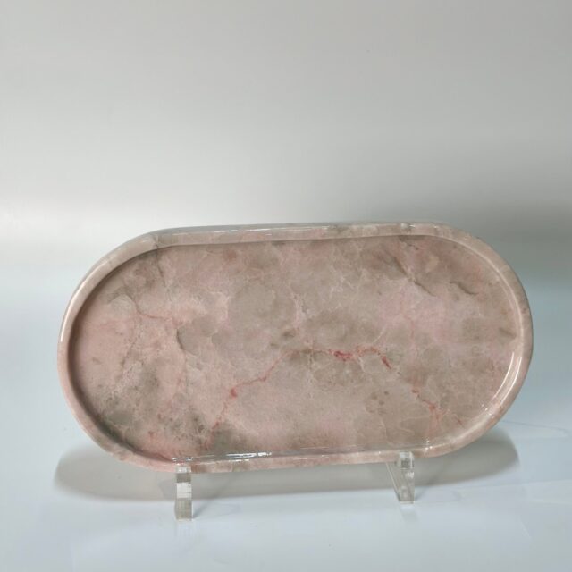 Pink Oval Stone Display Stand image 1