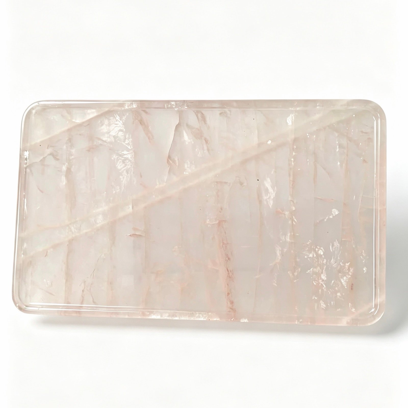 Pink Rectangular Stone Tray image 1