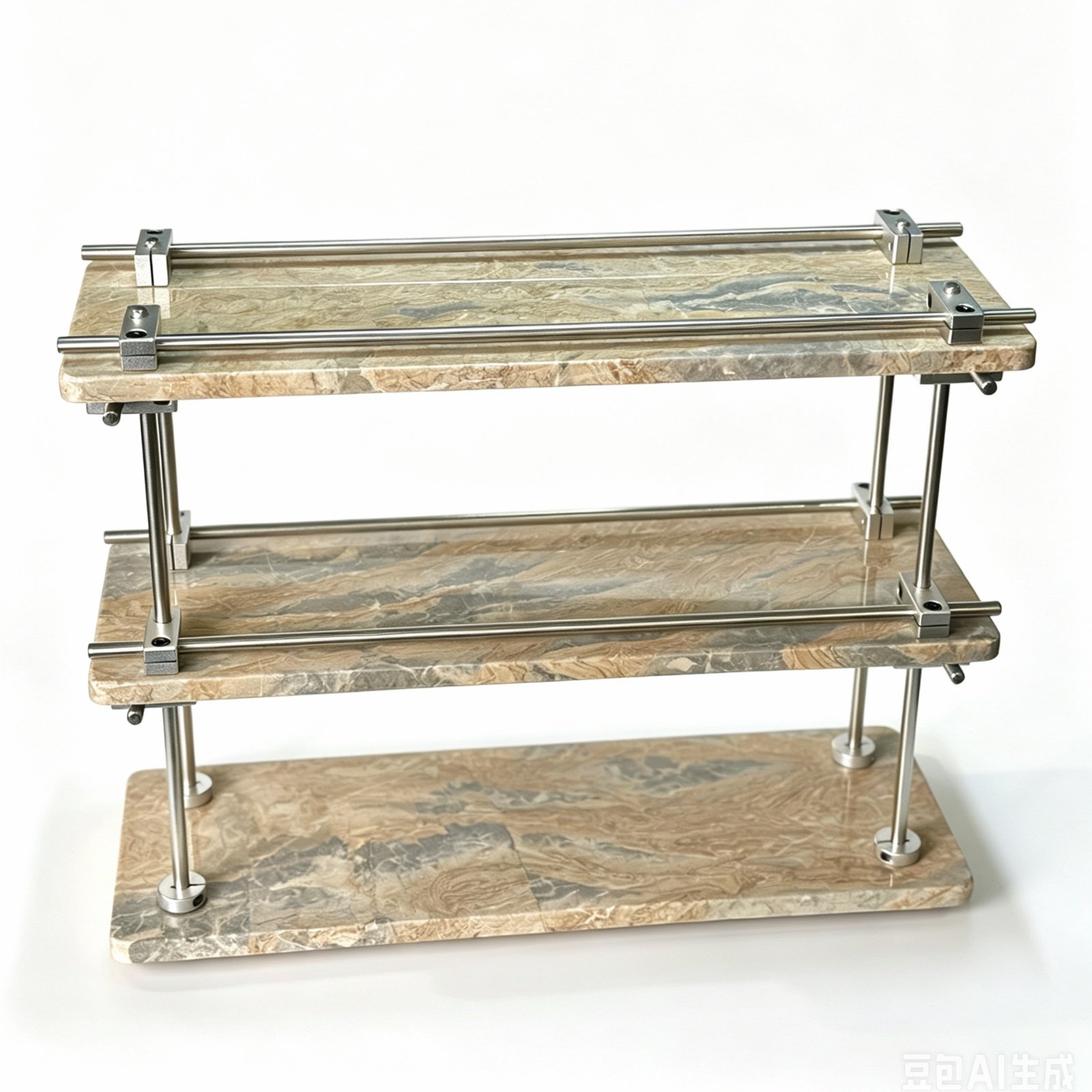Tan Three Tier Shelf image 1