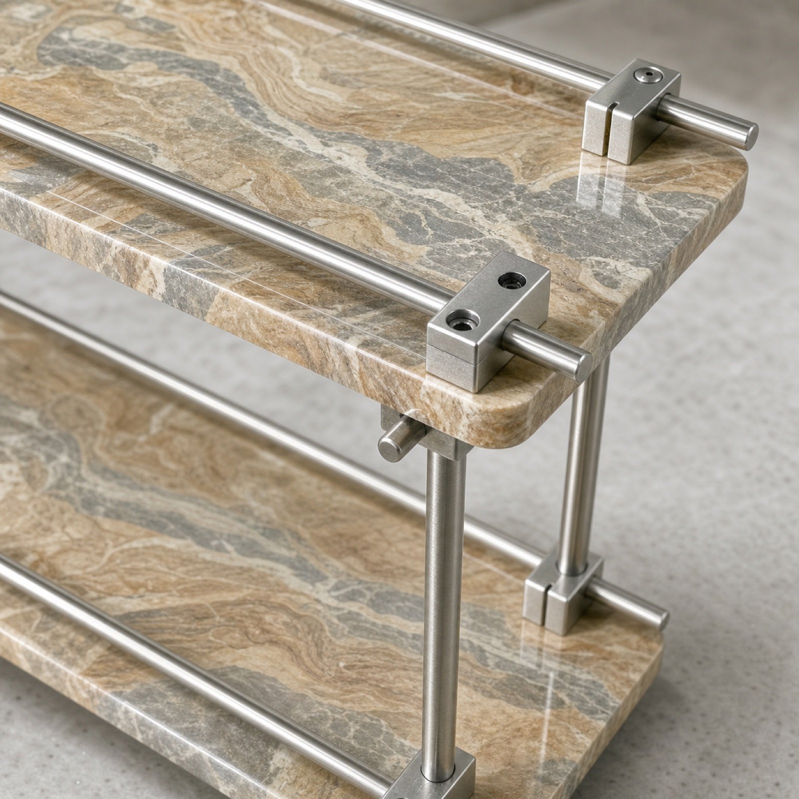 Tan Three Tier Shelf image 6