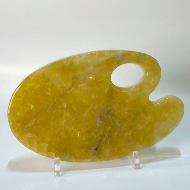 Yellow Artist Palette Stone Tray image 1