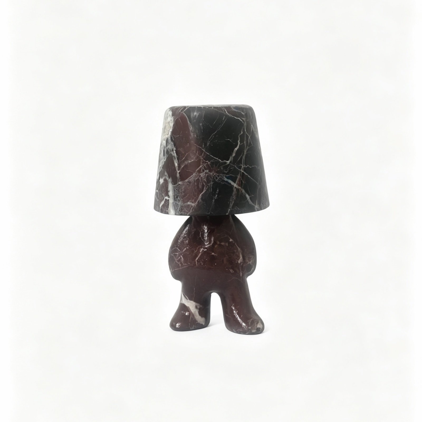 Dark Figure Stone Table Lamp