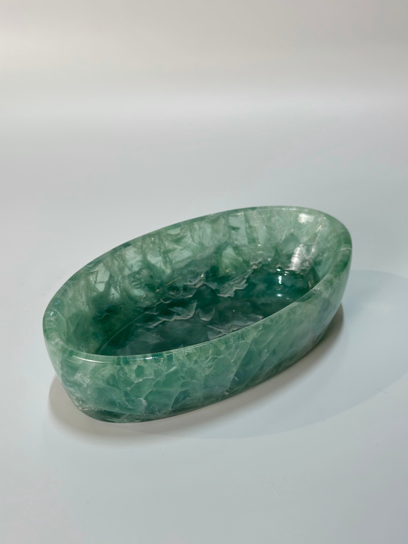 Green Oval Bowl