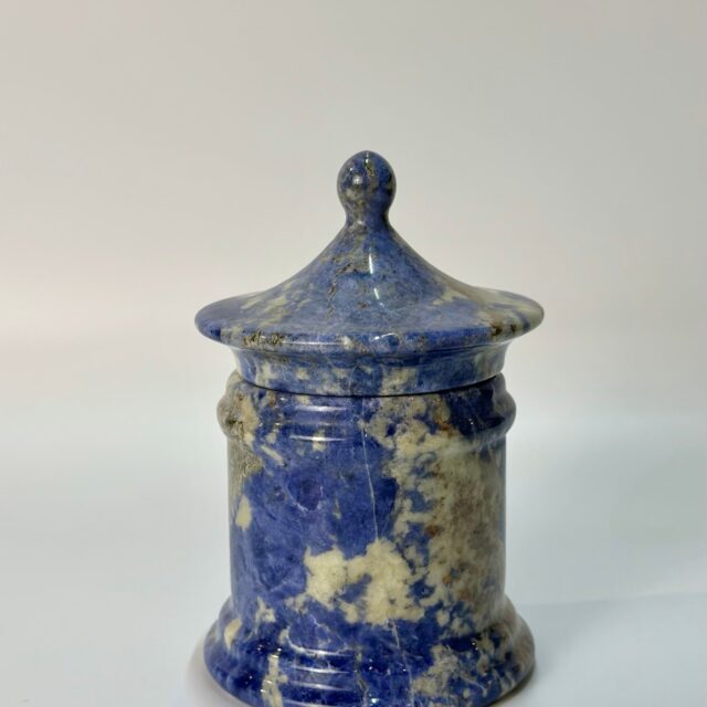 Blue Lidded Jar