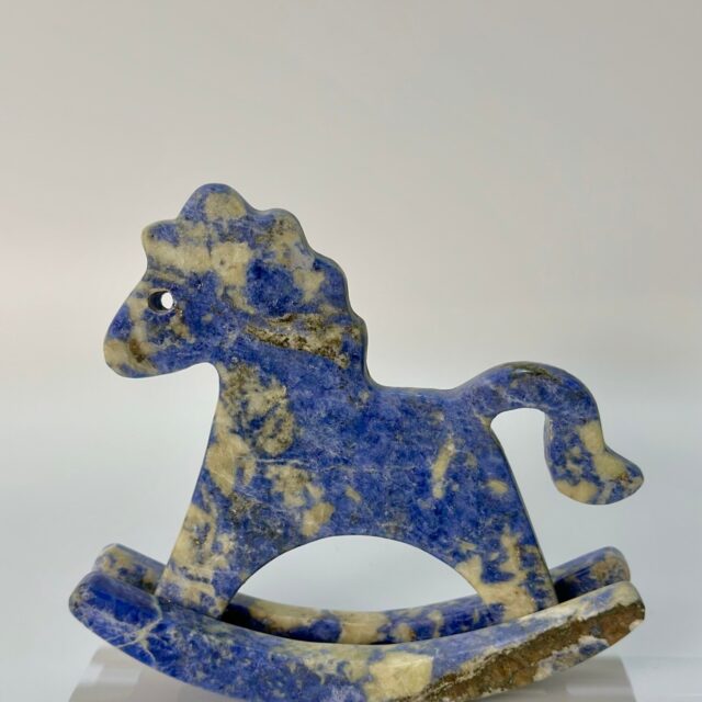 Blue Rocking Horse