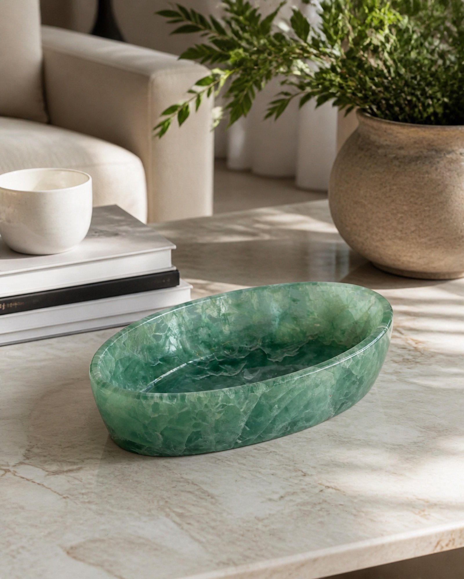 Green Oval Bowl - Image 4
