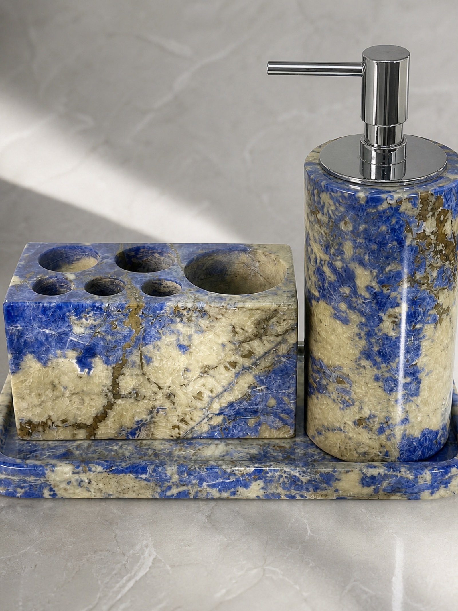Blue Stone Bathroom Set - Image 6