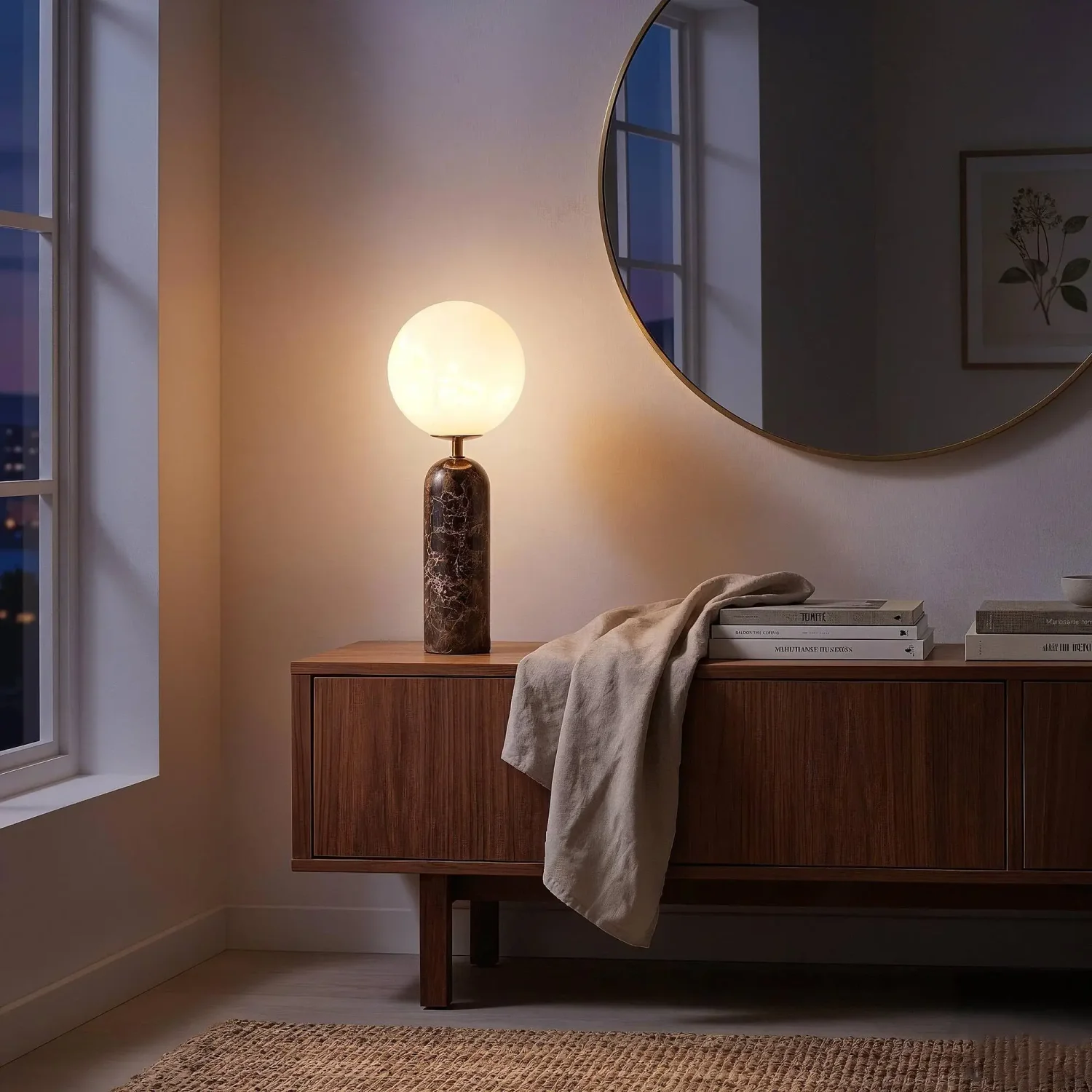 Brown Marble Table Lamp — original gallery material or finish reference 2