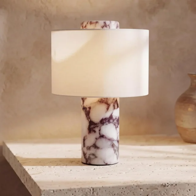 Cordless Rechargeable Marble Touch Table Lamp - Model 2