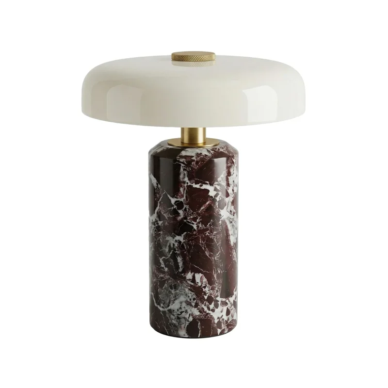Cordless Rechargeable Marble Touch Table Lamp